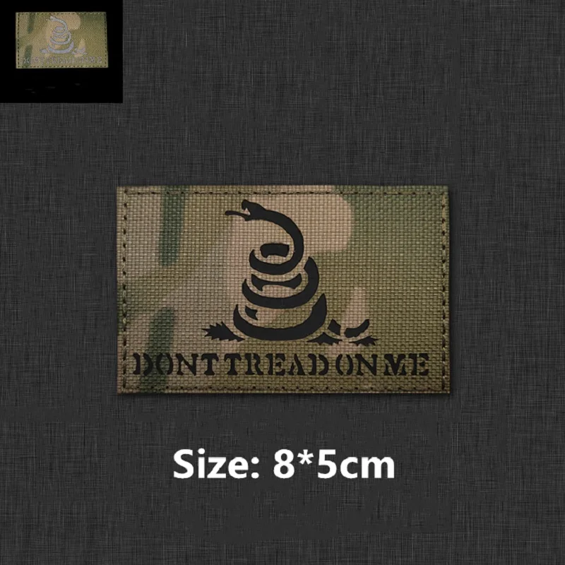 Bandera IR Gadsden Reflectante – Parche Serpiente Brazalete Nylon - imagen 3