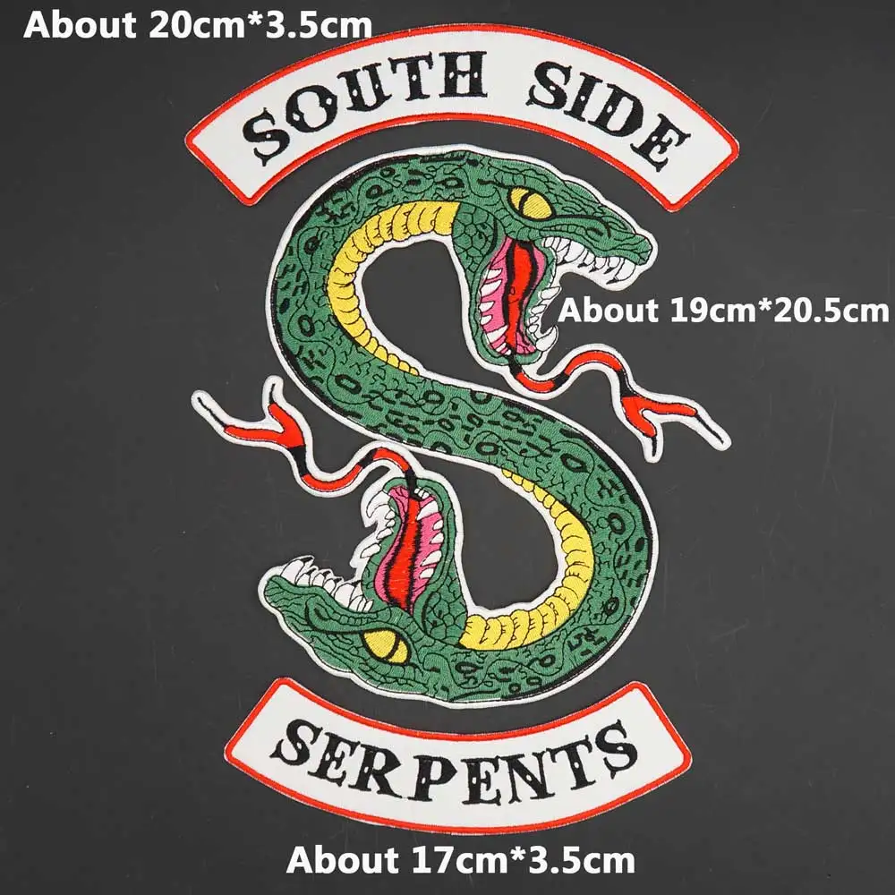 South Side Serpents Snake parche bordado biker para ropa - imagen 2