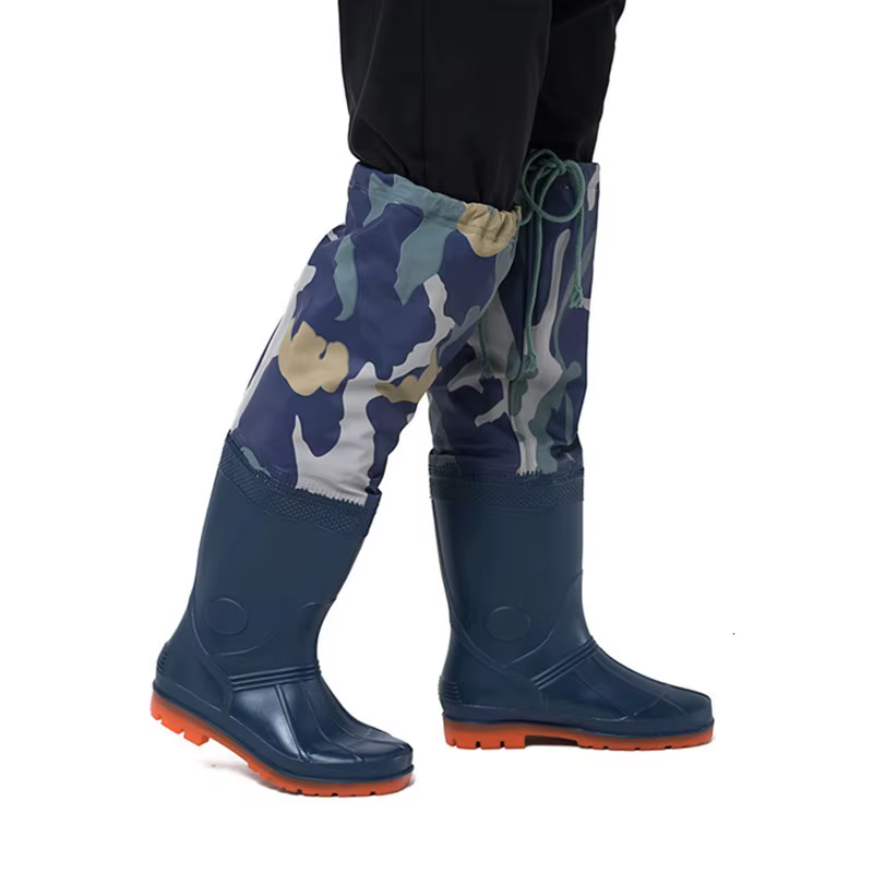 Botas tácticas caucho impermeables – Caña alta antidesgaste campo - imagen 4