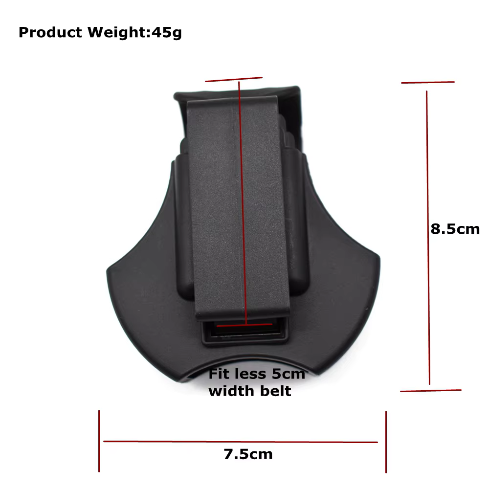 Funda táctica linterna Paintball con puño superior y enganche - imagen 2