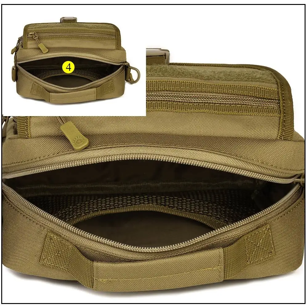Bolso táctico en uso como bandolera