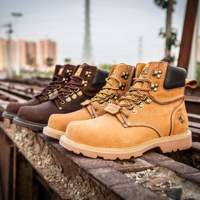 KOWM Botas tácticas de senderismo de cuero impermeables trekking - imagen 5