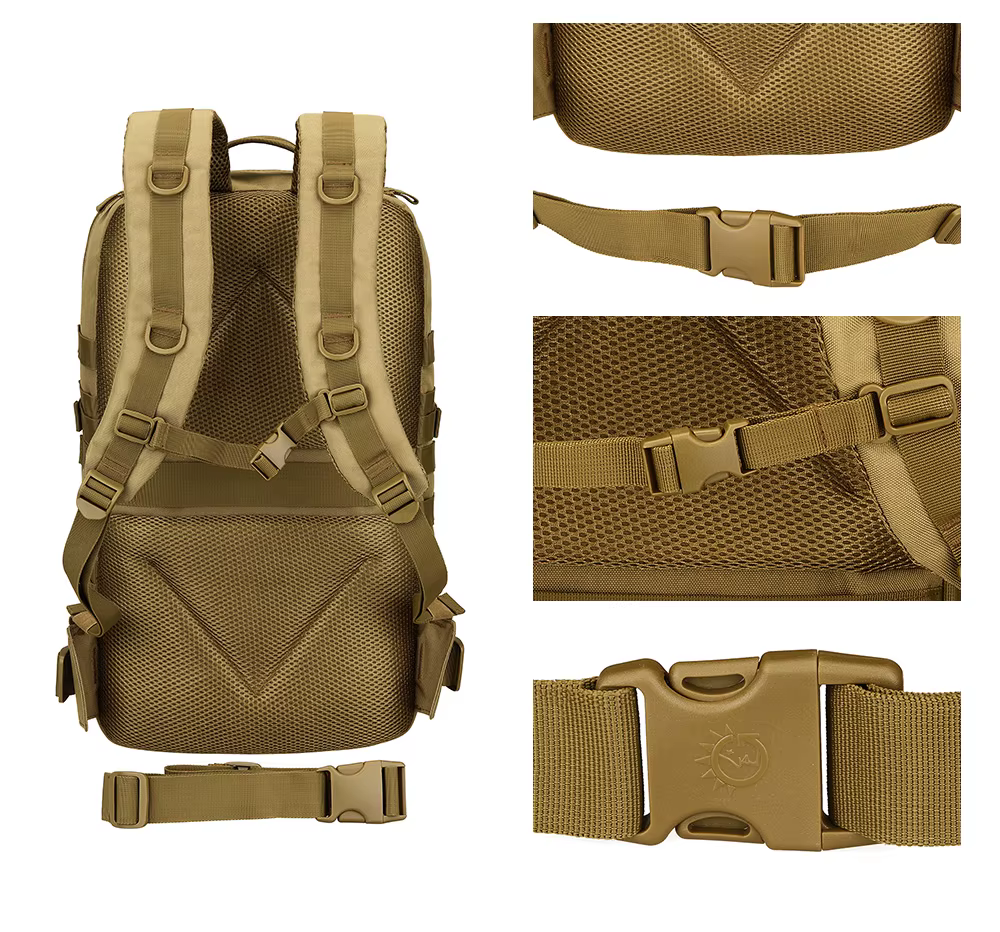 Bolsillos y anclajes Molle