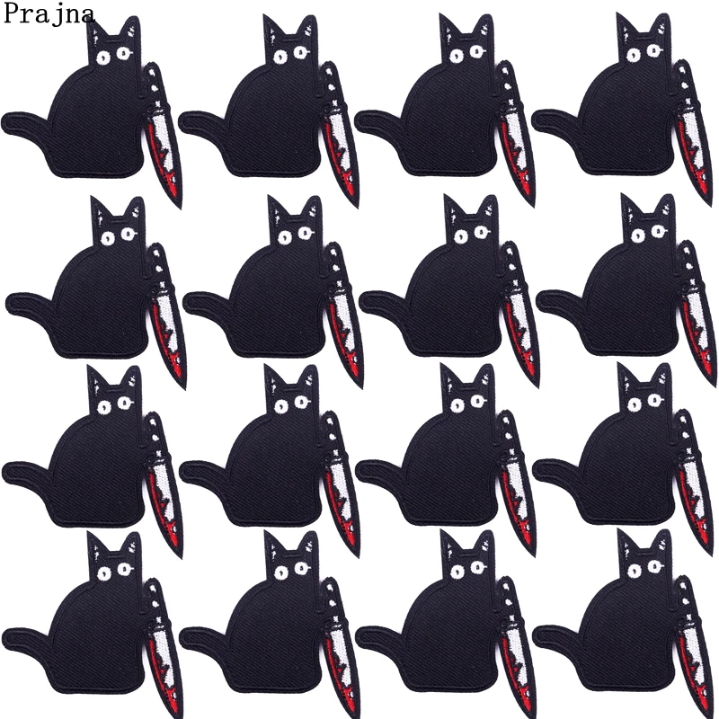 Prajna Parche bordado para planchar – Animales con apliques divertidos