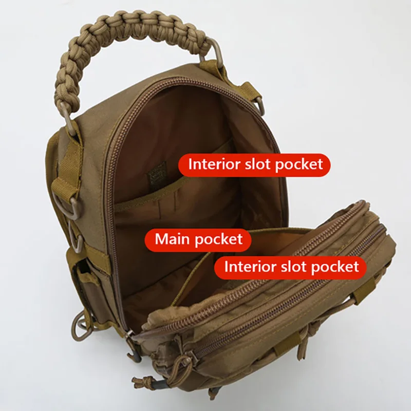 Bolsa táctica de pecho modular para camping y outdoor