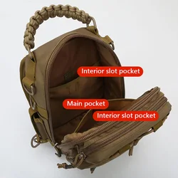 Bolsa táctica de pecho modular para camping y outdoor