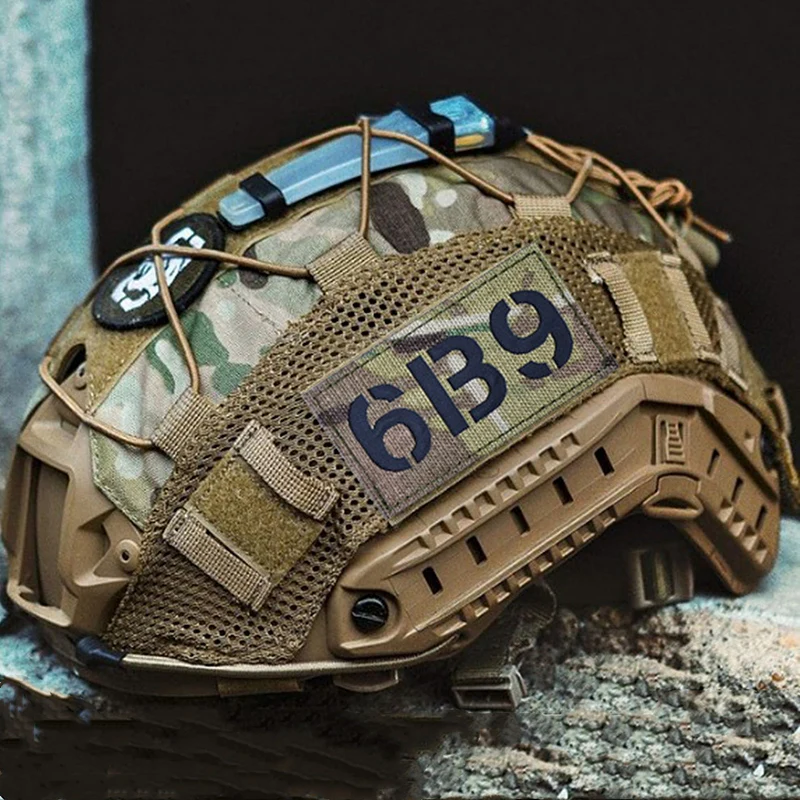 Parche táctico IR reflectante callsign para casco o chaleco MOLLE