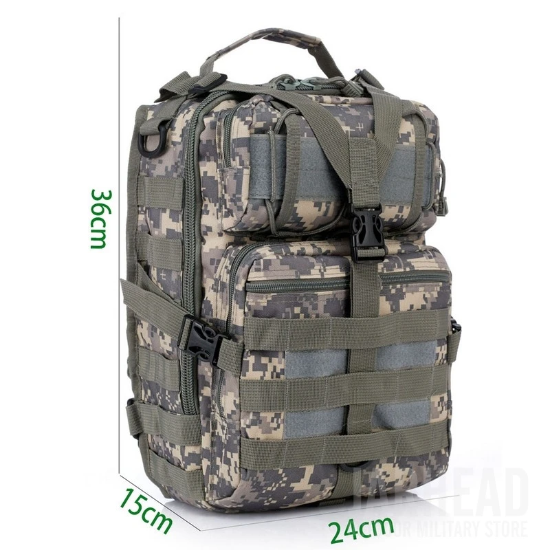 Panel con sistema MOLLE para ampliar la carga