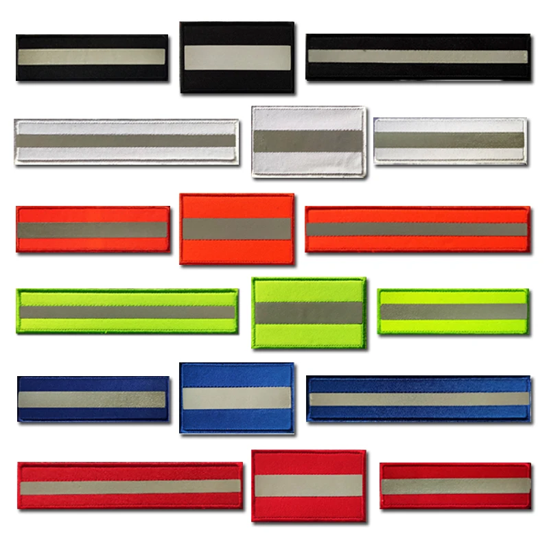 Parche reflectante mostrando detalle del bordado