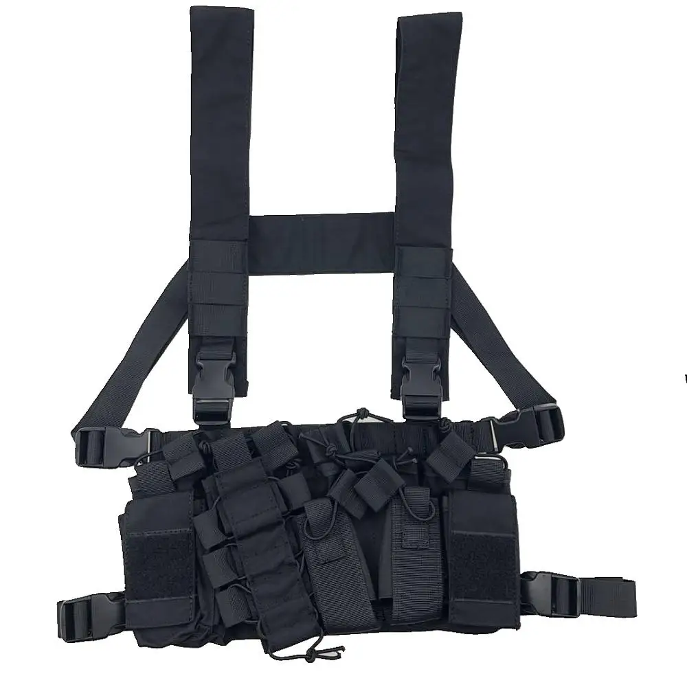 Chaleco táctico MOLLE con bolsas magnéticas para caza al aire libre - imagen 3
