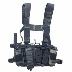 Bolsa pecho MOLLE para radio – Funda arnés frontal ajustable