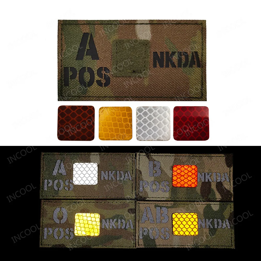 Brazalete tipo sanguíneo táctico reflectante infrarrojo - imagen 3