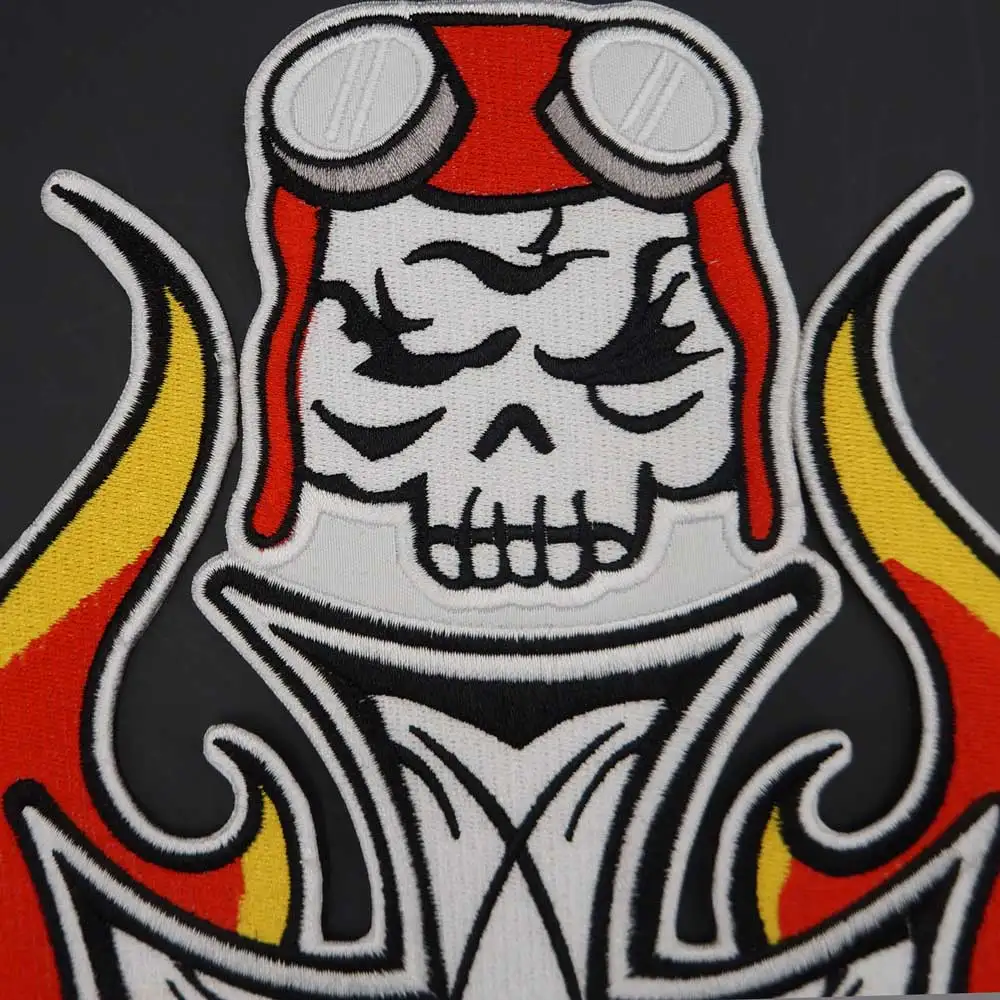 Parche bordado punk biker XL – para coser o planchar - imagen 5