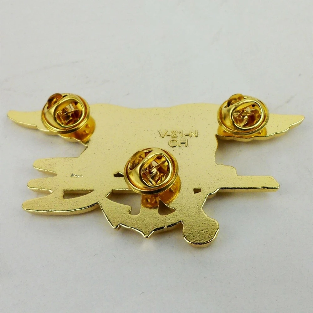 Pin broche de insignia SEAL estilo águila trenzada