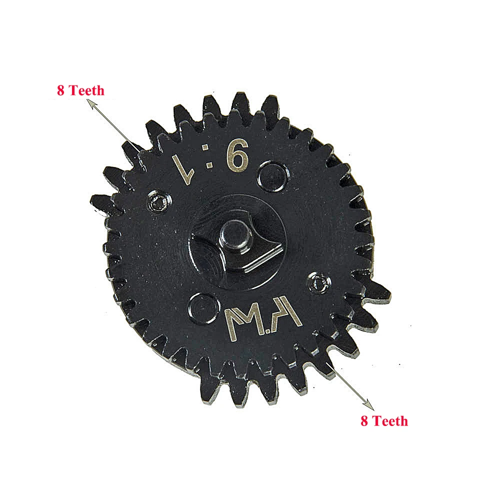 Piñones titanio 9:1 CNC - Set BD para gearbox AEG - imagen 5
