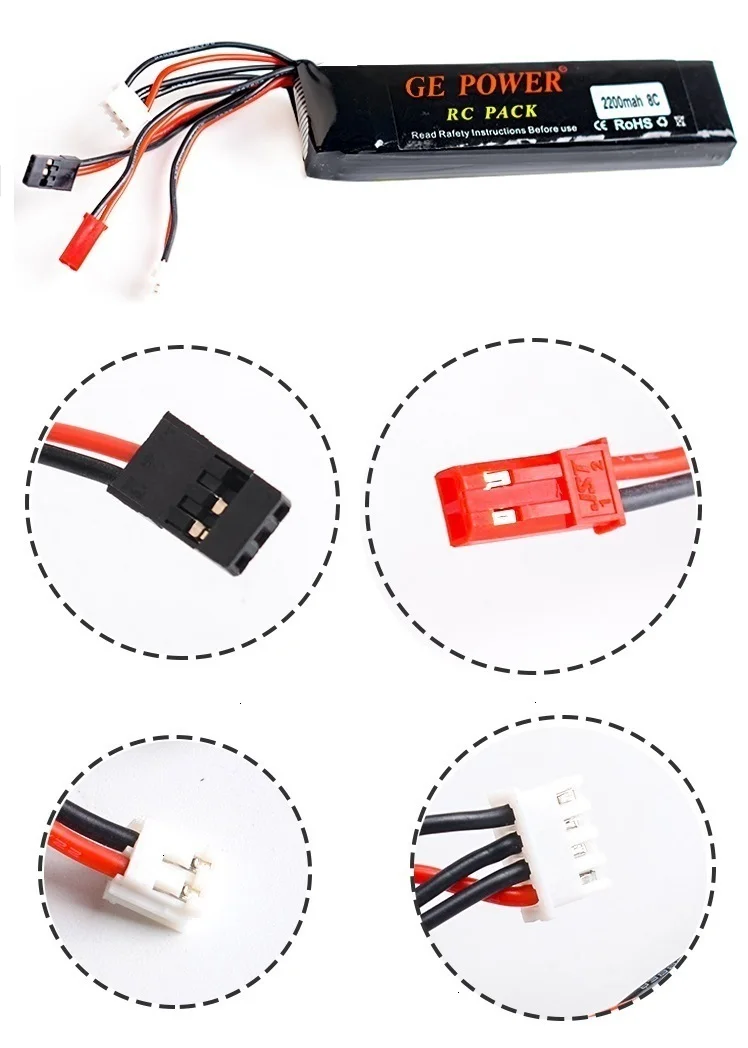 Detalle connector batería