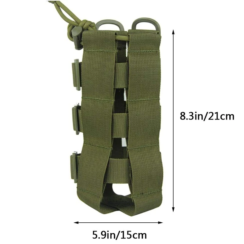 Bolsa MOLLE portabotellas táctica – Cordón ajustable - imagen 4