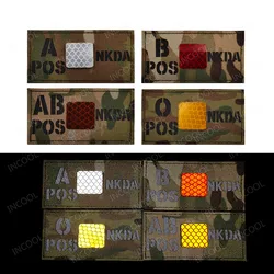Brazalete tipo sanguíneo táctico reflectante infrarrojo
