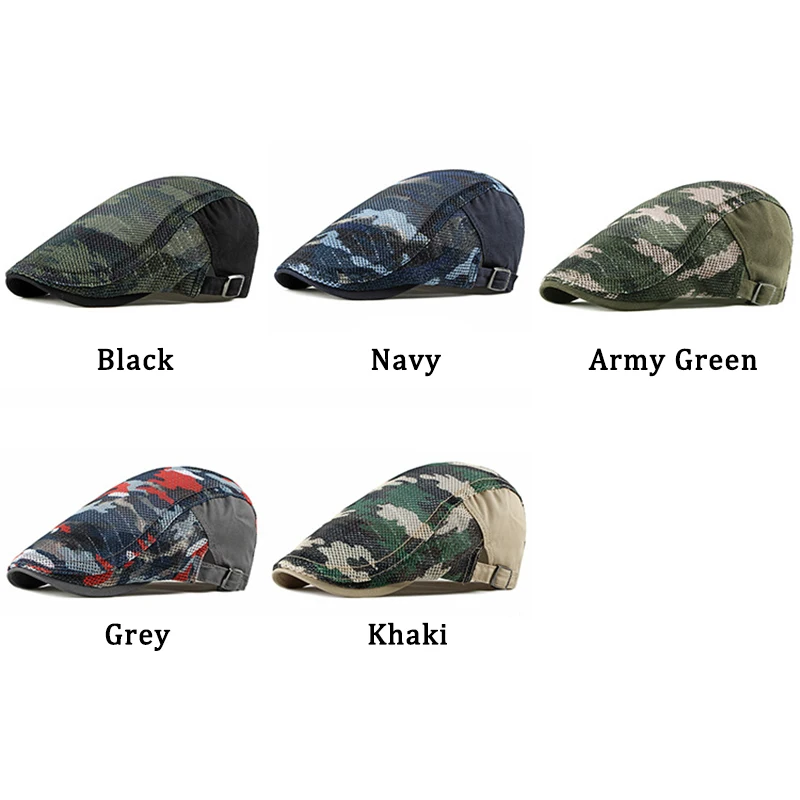 Boina táctica de camuflaje veraniega de malla transpirable unisex - imagen 3