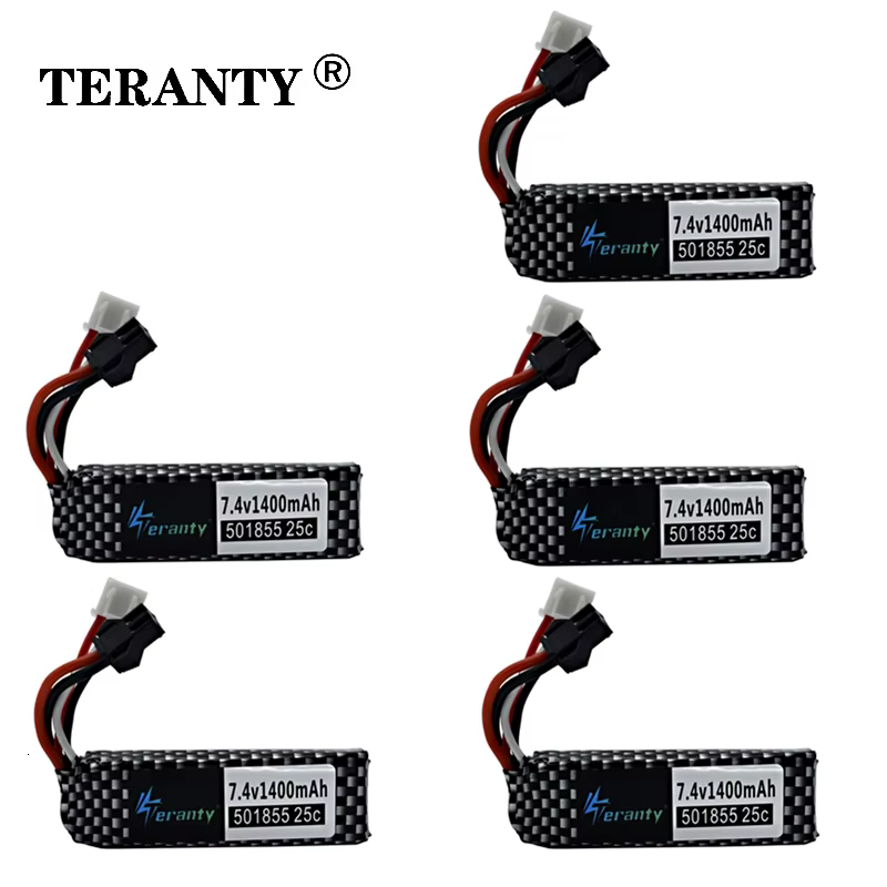 Batería LiPo 7.4V 1400mAh 25C Mini Airsoft TERANTY