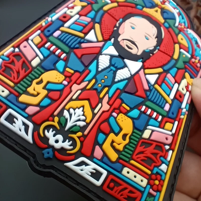 Parche 3D PVC cráneo – Brazalete táctico MOLLE para chaleco - imagen 2