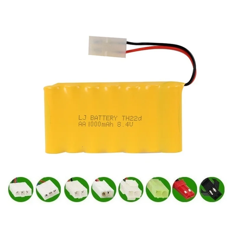 Batería recargable Ni-CD 8,4V vista frontal