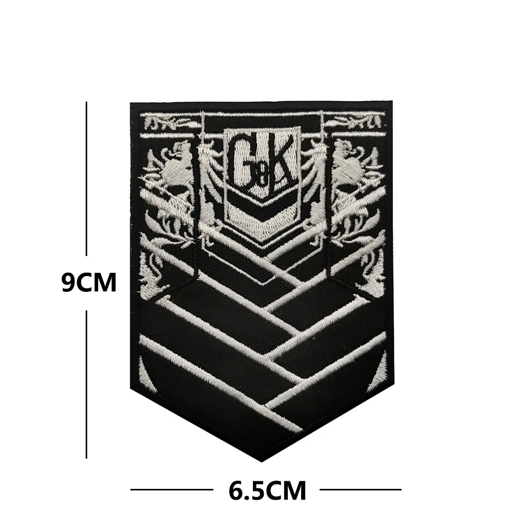 Parche Griffin 404 mostrando diseño completo