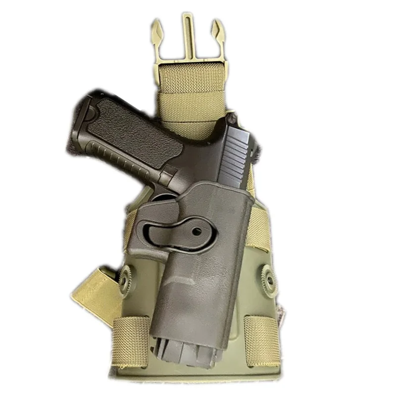 Funda táctica de muslo para pistola Glock 17 con plataforma MOLLE - imagen 4