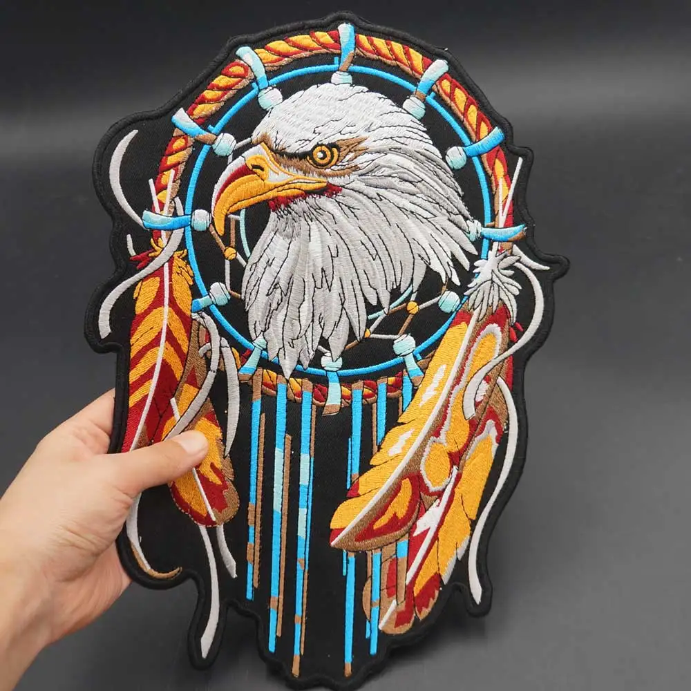 Parche bordado águila India grande – MOLLE, ropa y accesorios - imagen 5