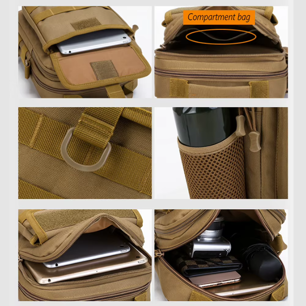 Riñonera táctica Molle impermeable caza senderismo camping - imagen 5
