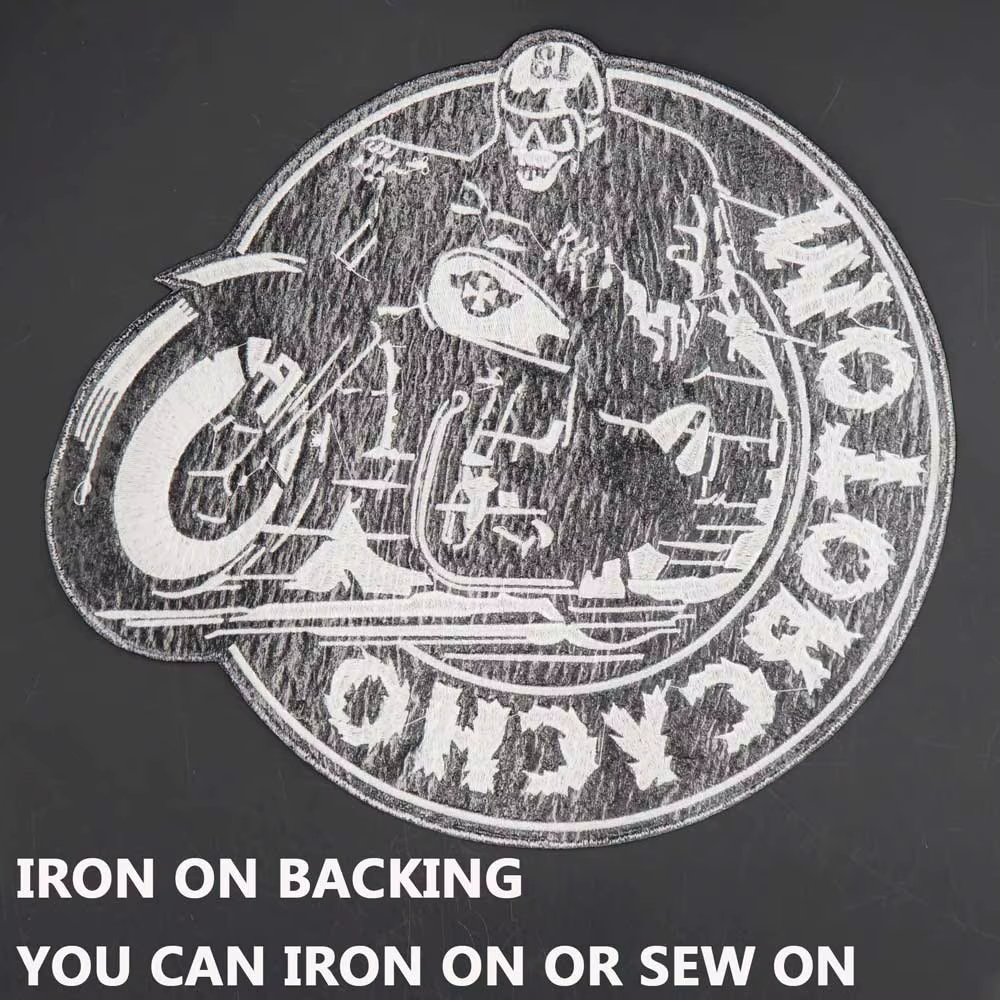 Parche bordado motociclista club para chaleco o chaqueta - imagen 2