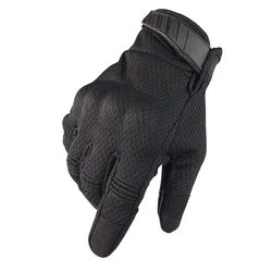 Guantes tácticos antideslizantes pantalla táctil, dedos completos
