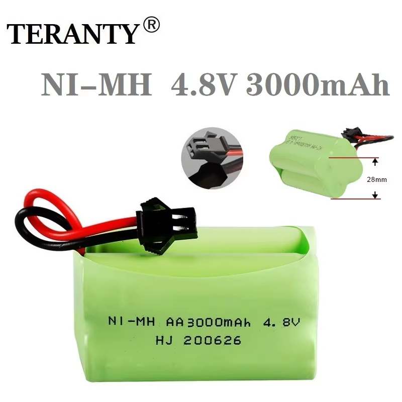 Batería NiMH 4,8V 3000mAh recargable conector SM - imagen 3