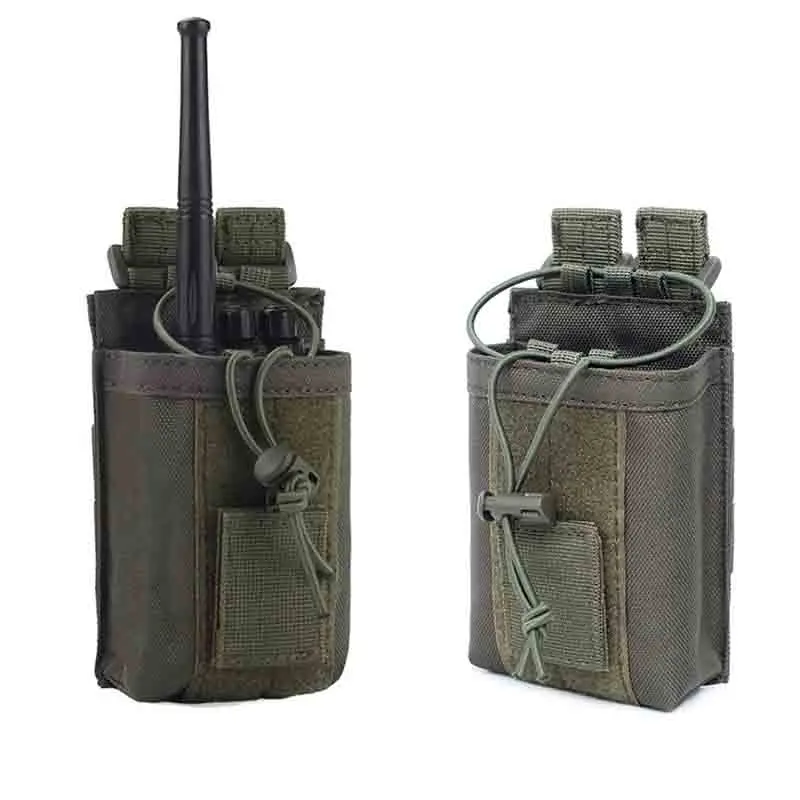 Bolsa táctica Molle vista frontal con sistema de enganche