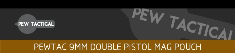 Porta cargadores doble PEW TACTICAL PH22 visto de frente