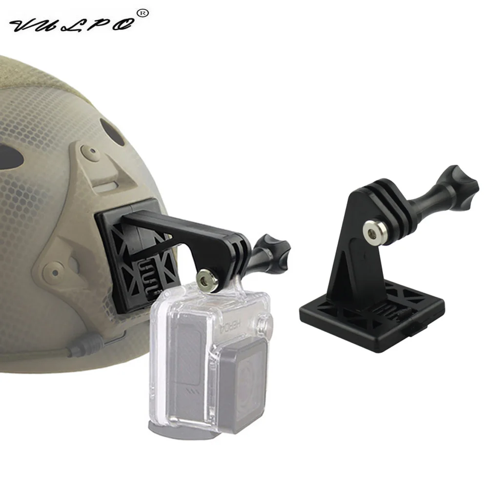 VULPO Adaptador de cámara para casco táctico con base de montaje GoPro