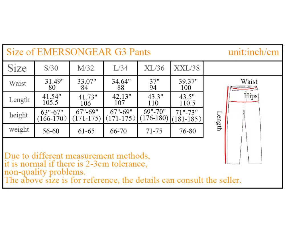 Emerson G3 Pantalones combate tácticos con rodilleras - imagen 2