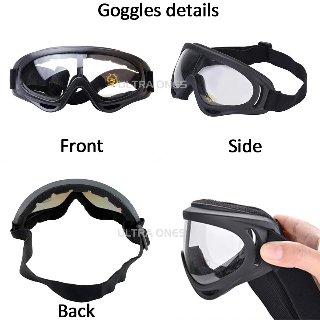 Set de máscara y gafas protectoras