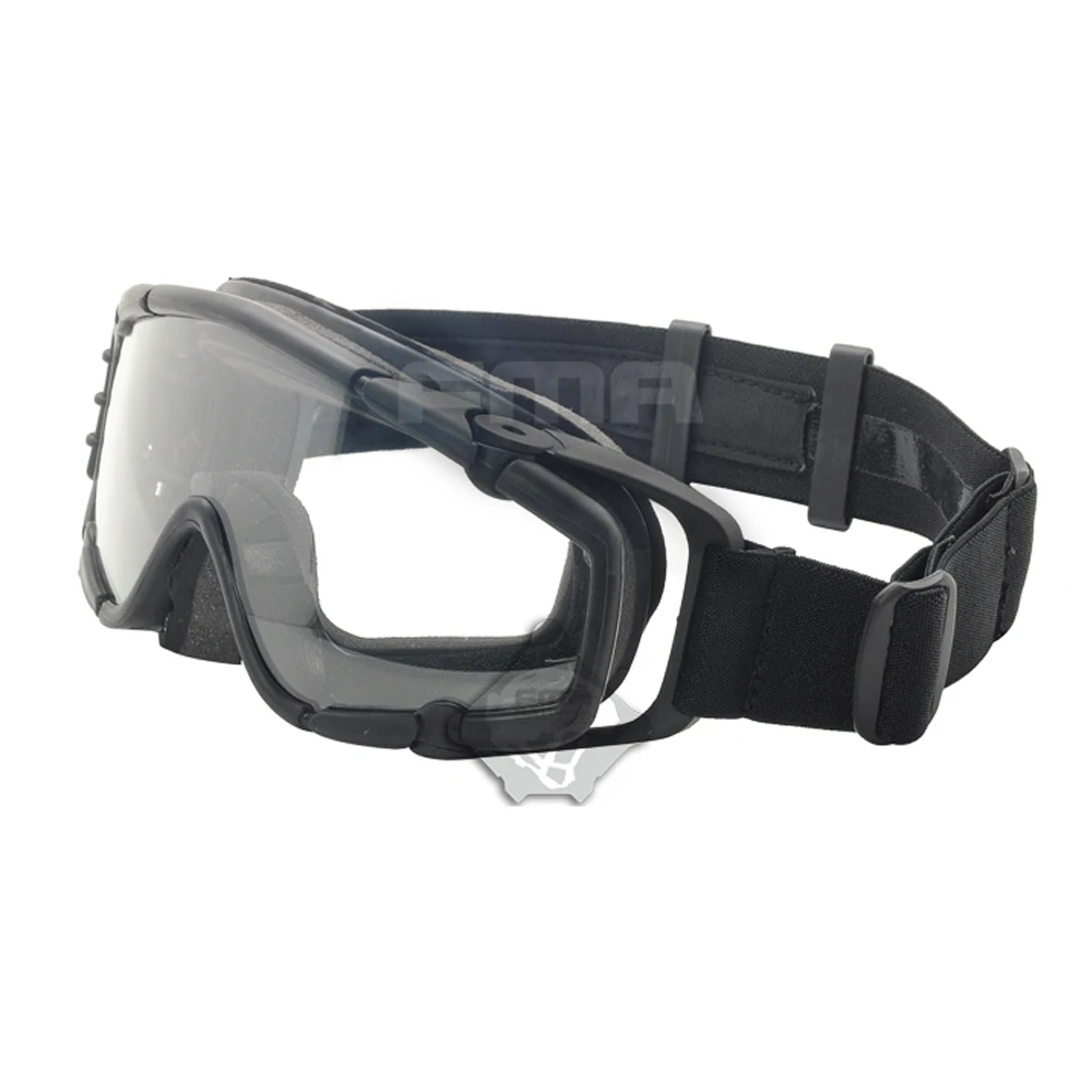 Gafas balísticas tácticas compatibles con casco – Negro/Tan militar - imagen 3