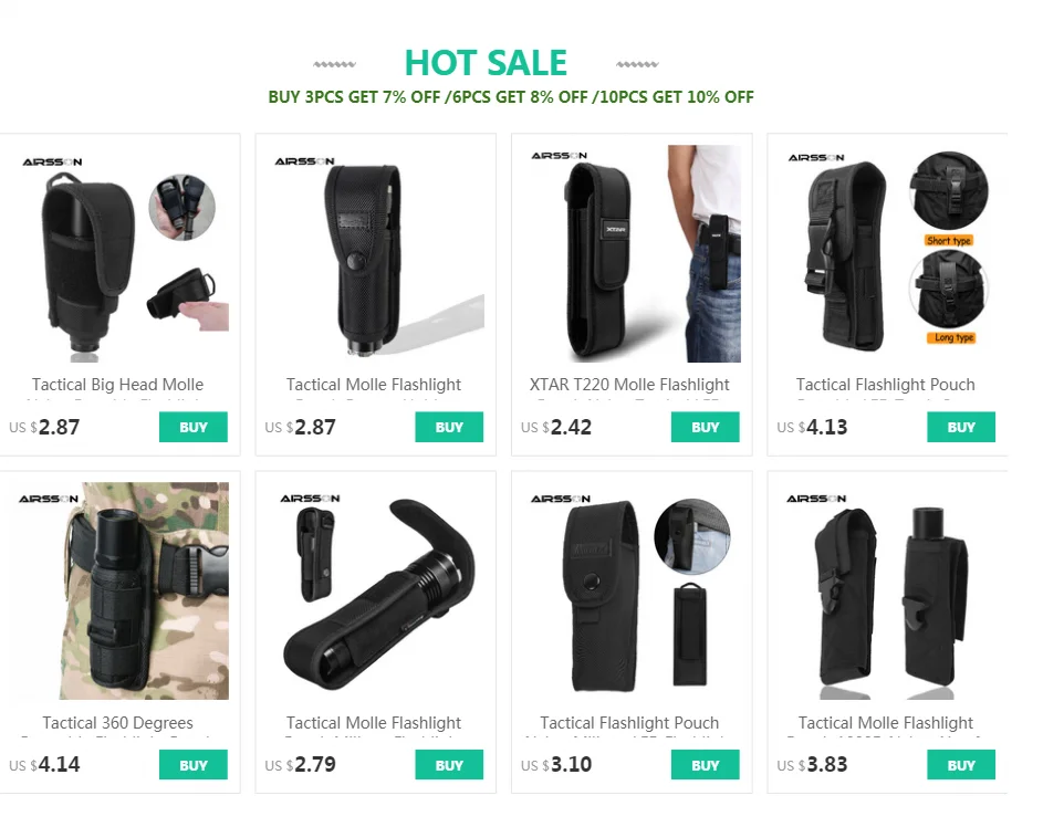 Bolsa táctica Molle abierta mostrando su interior y sistema de cierre de gancho y bucle