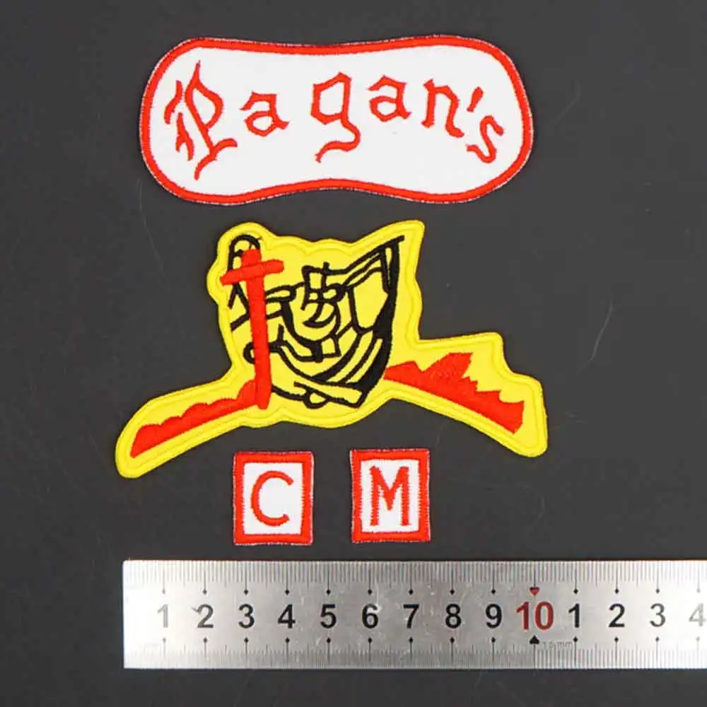Parche táctico calavera bordado motocicleta MC coser o planchar - imagen 5