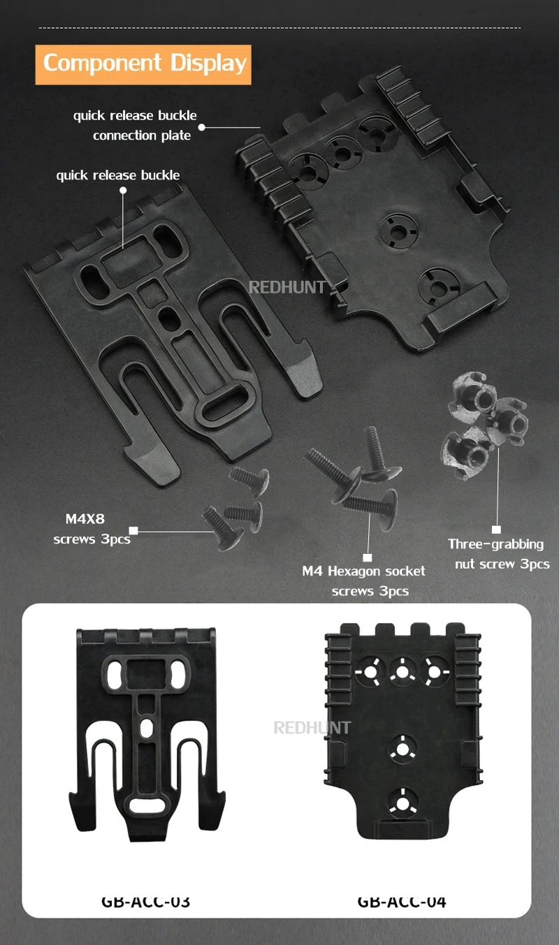 Kit completo con tornillos de montaje