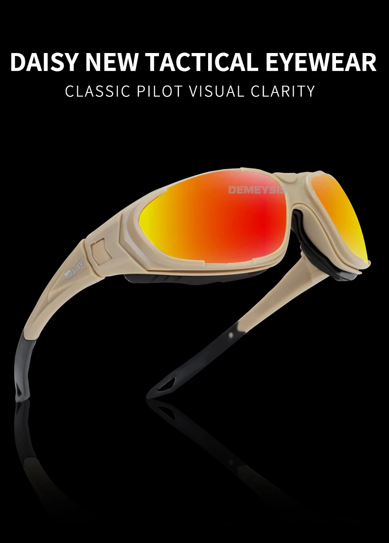 Gafas tácticas con lentes intercambiables