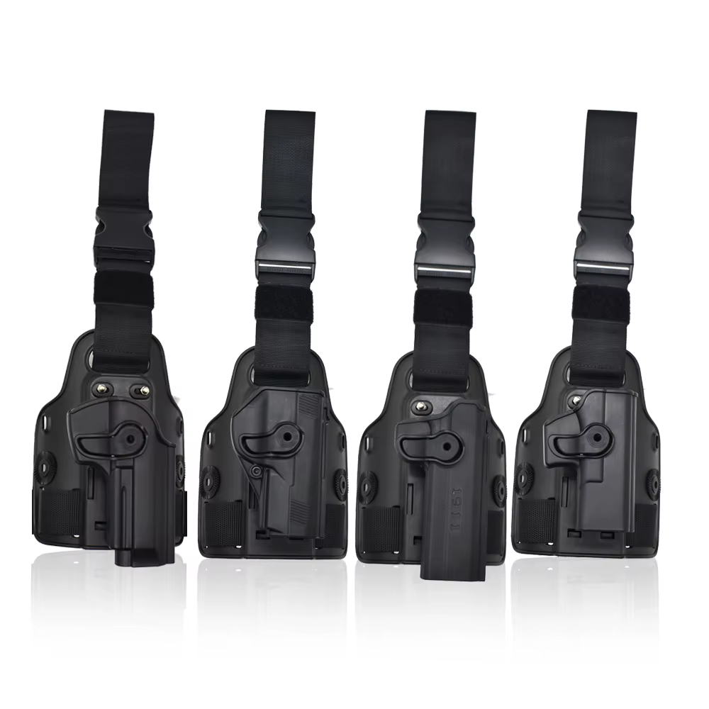 Funda táctica Drop Leg en uso