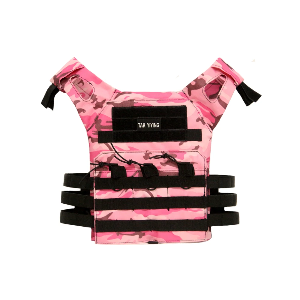 Chaleco táctico camuflaje con sistema MOLLE delantera