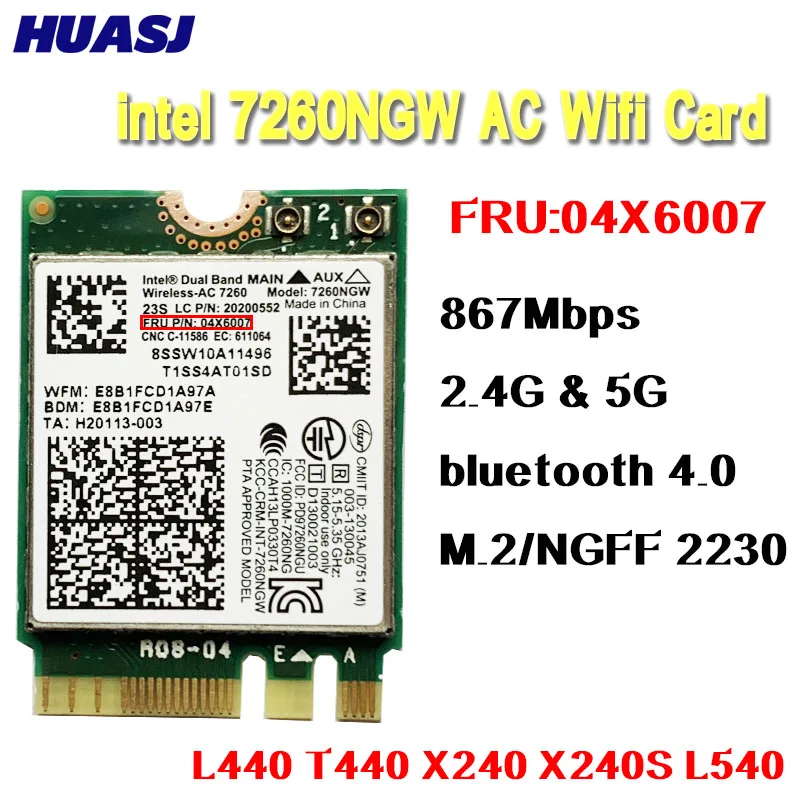 WiFi Intel AC7260 867Mbps Bluetooth 4.0 - imagen 2