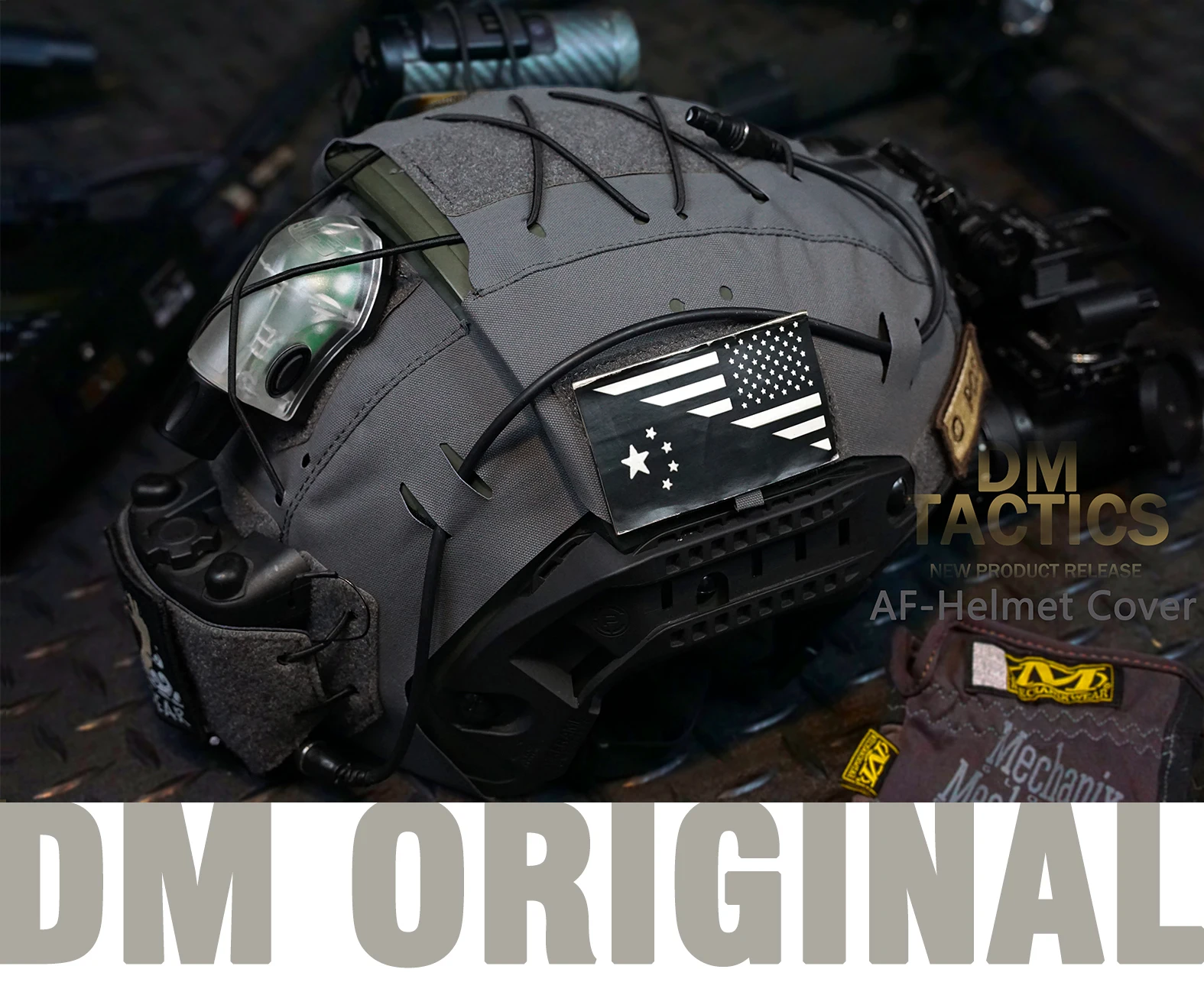 Funda de camuflaje para casco táctico