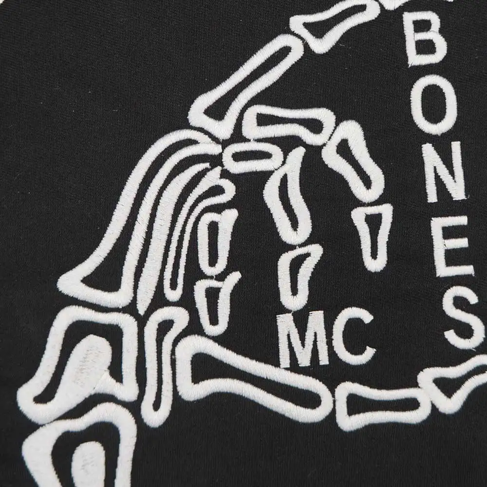 Bonn Germanp Parche motociclista bordado skull para chaqueta cuero - imagen 4