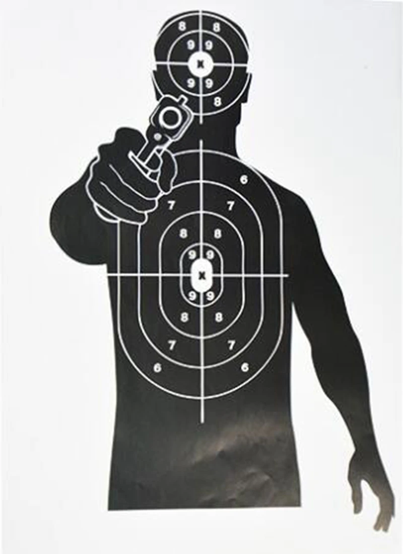 Diana táctica siluetas pistola rifle 45x32cm – entrenamiento airsoft - imagen 3