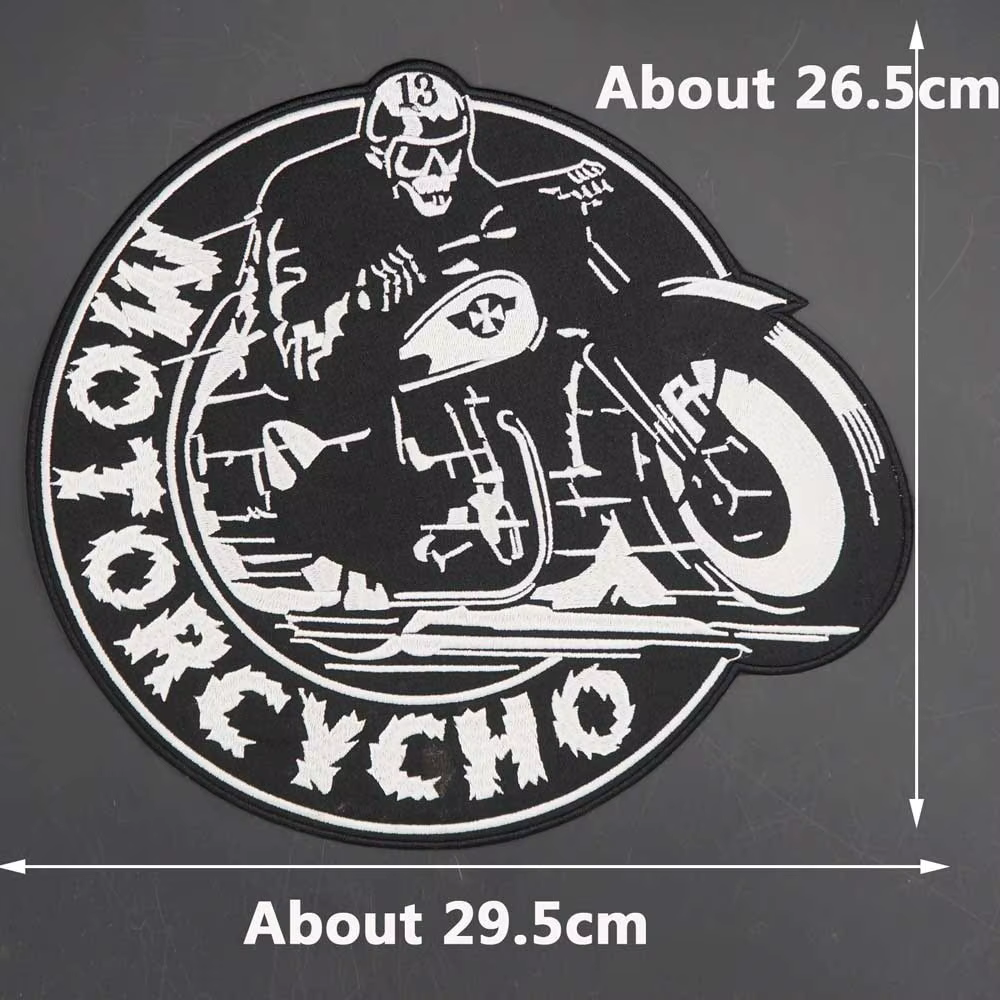 Parche bordado motociclista club para chaleco o chaqueta - imagen 4